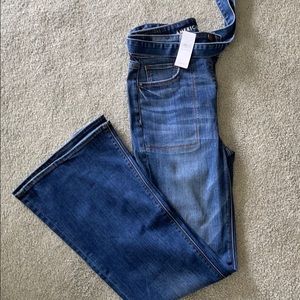 American eagle high rise flare jeans w/ belt